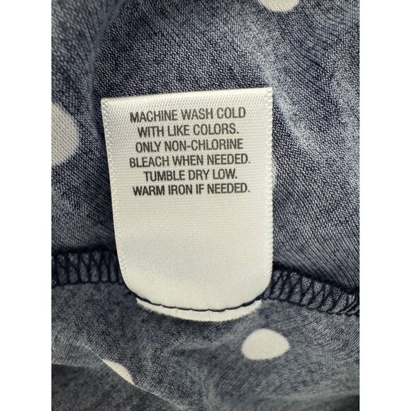 Roz & Ali Navy Blue White Polka Dot Print Sleeveless Dress Size 2X 18 20 Plus Sz - Picture 6 of 7